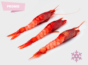 raw fish Mazara red prawn