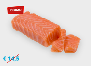 raw fish Salmon saku