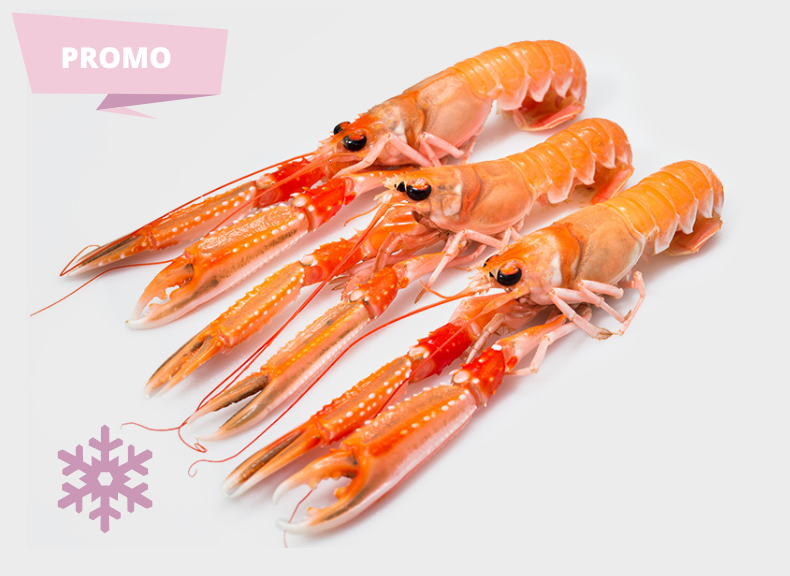 raw fish Irish Langoustines