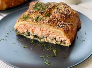Salmone alla senape in crosta
