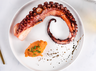 Polpo cotto a bassa temperatura