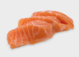crudi Salmone taglio sashimi
