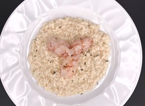 Risotto con Tartare di Gambero